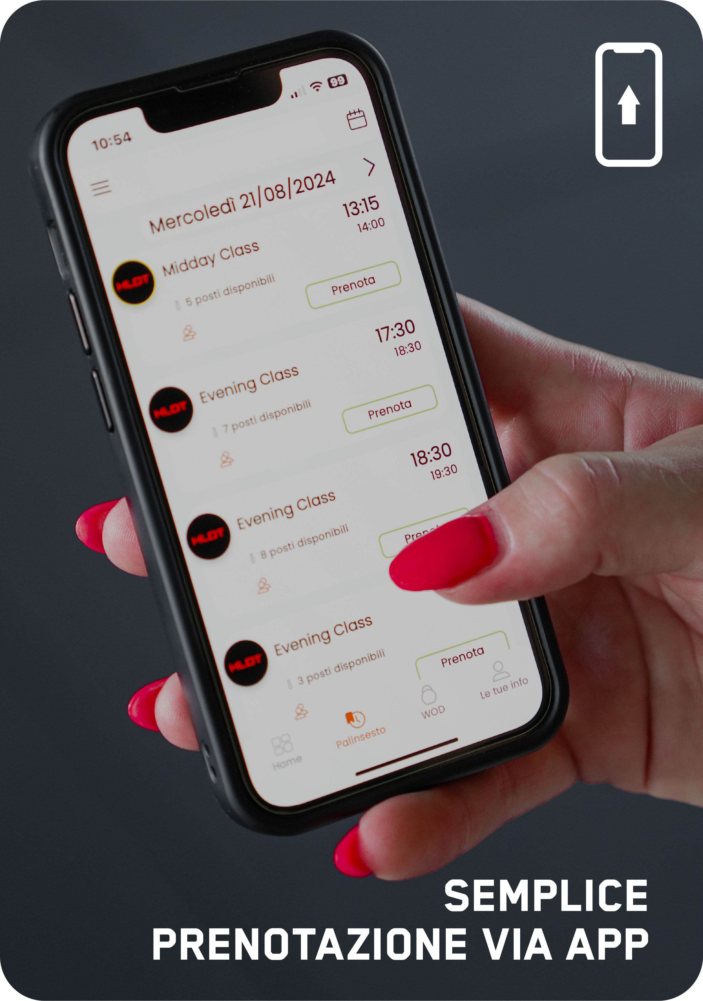 Prenotazioni via app